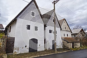 Ancient houses. Village Liptovsky Jan in Slovakia. Slovakia