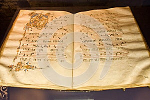 Ancient hymn-book photo