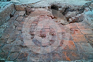 Ancient hypocaust floor