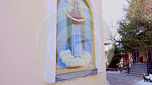 Ancient icon of the mother of God in the temple of Our Lady of Kazan