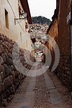 An ancient Inca alley