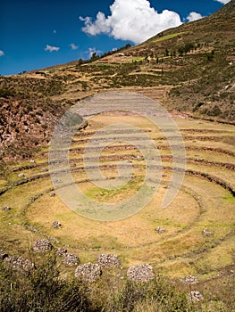 Ancient Inca circular terraces