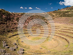 Ancient Inca circular terraces