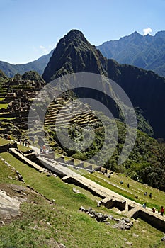 Ancient Inca ruins of Machupicchu