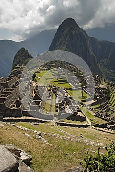 Ancient Inca ruins of Machupicchu