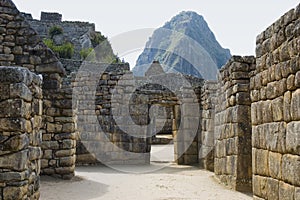 Ancient Inca ruins of Machupicchu photo