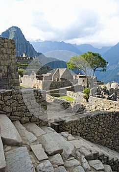 Ancient Inca ruins of Machupicchu photo