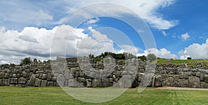 Ancient inca ruins of Sacsayhuaman near Cusco, Peru