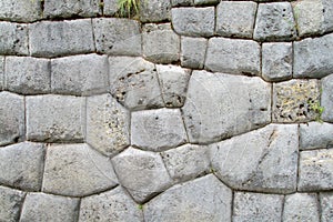 Ancient inca ruins of Sacsayhuaman near Cusco, Peru photo