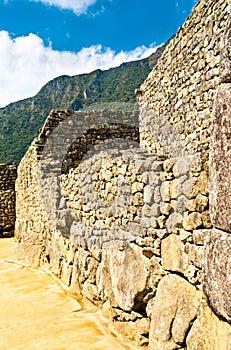 Ancient Incan city of Machu Picchu in Peru