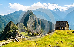 Ancient Incan city of Machu Picchu in Peru