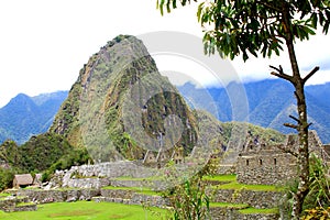 Ancient Incan city of Machu Picchu, Peru