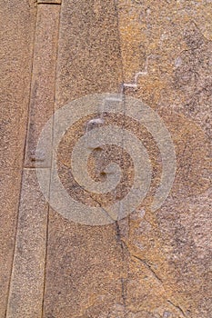 Ancient Incan Ruins in Ollantaytambo, Peru in Sacred Valley