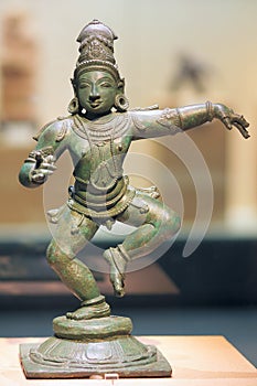 Ancient India bronze statue photo