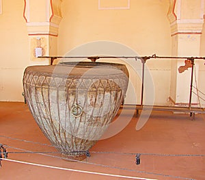 An Ancient Indian Percussion Music Instrument Kettle Drum