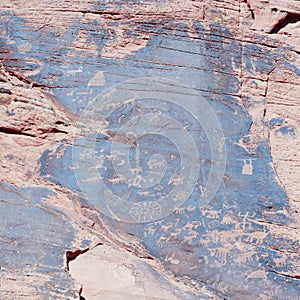 Ancient Indian Rock Art, also called Petroglyphs