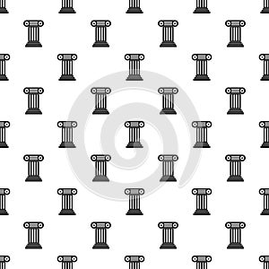 Ancient Ionic pillar pattern, simple style