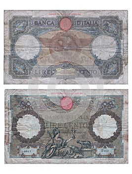 Ancient Italian Banknote