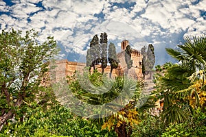 Ancient italian castle in Meldola, Emilia Romagna, Italy photo