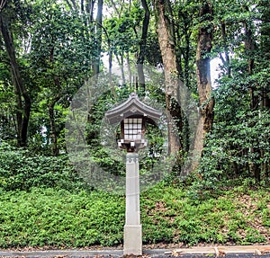 Ancient Japanese lantern