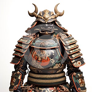 Ancient Japanese samurai\'s head and body armor.