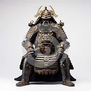 Ancient Japanese samurai\'s head and body armor.