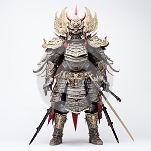 Ancient Japanese samurai\'s head and body armor.