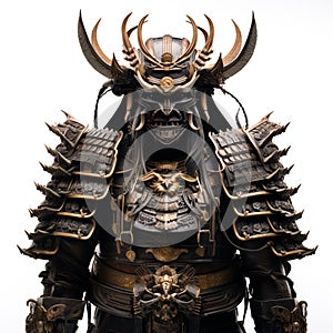 Ancient Japanese samurai\'s head and body armor.