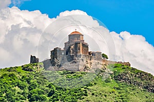 Ancient Jvari Monastery sixth century in Mtskheta, Georgia