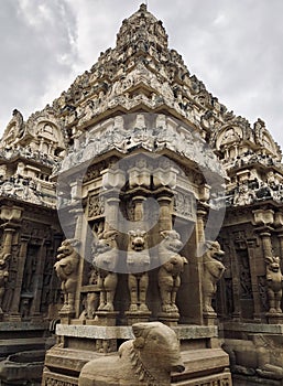 Ancient kailasanathar temple in Kancheepuram, Tamil Nadu