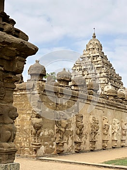 Ancient kailasanathar temple in Kancheepuram, Tamil Nadu