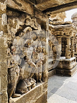 Ancient kailasanathar temple in Kancheepuram, Tamil Nadu