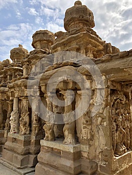 Ancient kailasanathar temple in Kancheepuram, Tamil Nadu