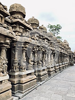 Ancient kailasanathar temple in Kancheepuram, Tamil Nadu