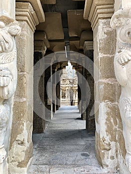 Ancient kailasanathar temple in Kancheepuram, Tamil Nadu