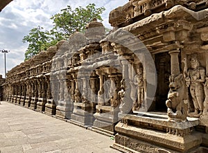 Ancient kailasanathar temple in Kancheepuram, Tamil Nadu