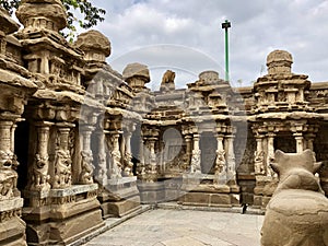 Ancient kailasanathar temple in Kancheepuram, Tamil Nadu