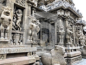 Ancient kailasanathar temple in Kancheepuram, Tamil Nadu