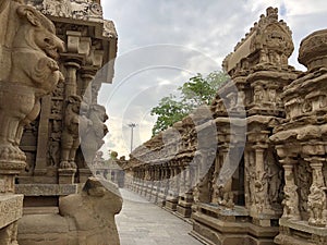 Ancient kailasanathar temple in Kancheepuram, Tamil Nadu