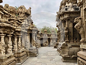 Ancient kailasanathar temple in Kancheepuram, Tamil Nadu