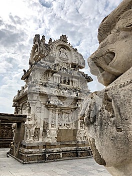 Ancient kailasanathar temple in Kancheepuram, Tamil Nadu