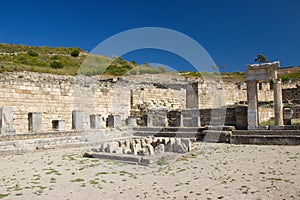 Ancient Kamiros Rhodos Greece architecture historic