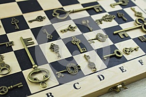 Ancient keys on a chessboard