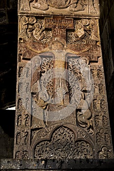 Ancient Khachkar in the Haghpat monastery