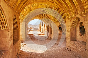 In ancient khaiele Zoroastrian shrine, Yazd, Iran