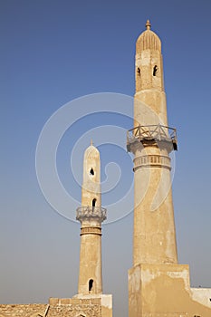 Ancient Khamis Mosque Minarets, Bahrain photo