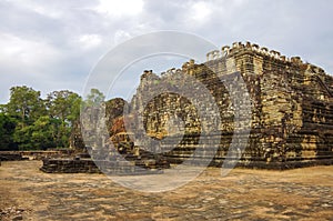 Ancient Khmer architecture.  Baphuon temple at Angkor Wat complex, Siem Reap, Cambodia
