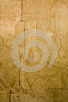 Ancient Khmer carving of god Hanuman