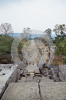 The ancient Khmer temple of Preah Vihear in Cambodia