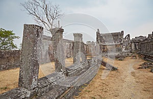 The ancient Khmer temple of Preah Vihear in Cambodia